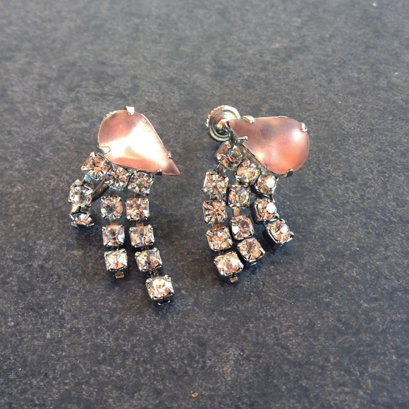 Vintage Jewelry - Vintage Deco Style Fancy Earrings
